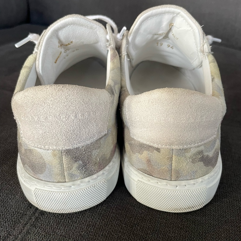 Oliver Cabell Cream and White Low-Top Sneakers - Picture 9 of 10